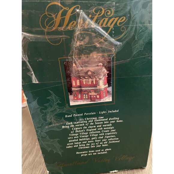 Dickens Collectables Towne Series Police Station with Cord and Original Box 1994 - Picture 2 of 12